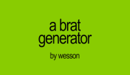 Brat Generator
