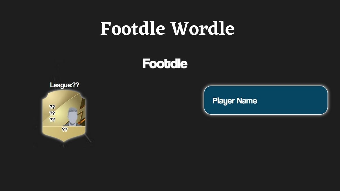 Footdle Wordle 🕹️ Online Game - Top 5 Leagues