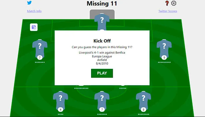 Missing 11 - Football Quiz Games